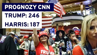 Wybory w USA Prognozy CNN dot dwóch z siedmiu wahających się stanów Georgii i Karoliny Północnej [upl. by Sherrard]