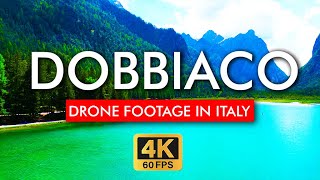 🇮🇹 Lake di Dobbiaco Drone Footage in 4K Video Explore the beautiful Dolomites region in Italy [upl. by Wichern]