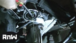 How to Replace a Thermostat on a 97 Subaru Outback 25L Engine [upl. by Abihsat36]