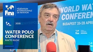 Rakto Rudics Water Polo support  FINA World Water Polo Conference [upl. by Guilbert]