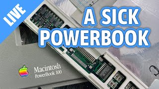 Recapping a PowerBook 100 LIVE [upl. by Godding965]