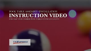 How to assembleinstall MDF Pool Table LED from TampR Sports trsports trsports [upl. by Bradway]