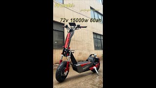 72v 15000w 60ah Racing QS motorcycle motor Scooter 180A controller 110140kmhscooter electric [upl. by Pacorro105]