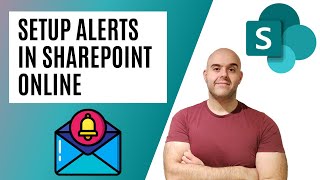 How To Setup Alerts In SharePoint Online [upl. by Nahtanha]