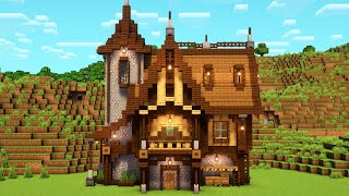 【マイクラ建築】サバイバルでも簡単な家の作り方【Minecraft】【建築講座】 [upl. by Electra783]