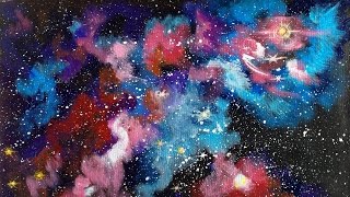 Galaxy Nebula Painting  Beginner Acrylic Tutorial  The Art Sherpa  TheArtSherpa [upl. by Rolan353]