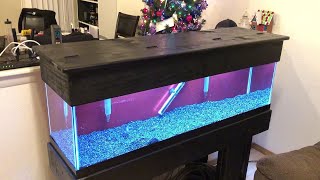 AQUARIUM CANOPY BUILD PART 2 FINAL SETUP [upl. by Leelaj225]