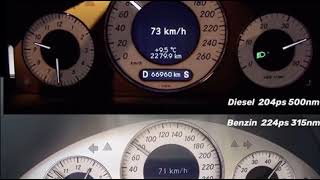 Mercedes w211 E320 CDI vs E320 BENZIN  Diesel vs Benzin [upl. by Coleman]