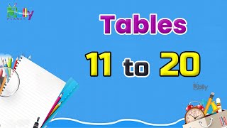 Tables 11 to 20 for kids in English  Multiplication Tables 11 to 20 Tables for ChildrenEasy Maths [upl. by Astrid]