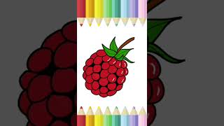 how to draw rasberry cute and easy drawing ideas cute and beautiful drawings funny drawing easy [upl. by Enreval]