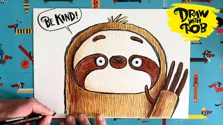 DrawWithRob 25 Sloth [upl. by Winshell426]