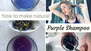 DIY Purple Shampoo  actually NATURAL PURPLE TONER FOR COOL BLONDE HAIR [upl. by Nautna]