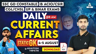 45 Aug Current Affairs 2024  Current Affairs Today  GK Question amp Answer by Ashutosh Tripathi [upl. by Eidua214]