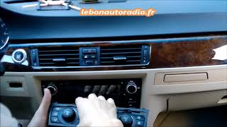 installation autoradio BMW E90 [upl. by Esinehs]