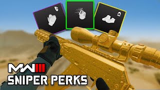 MW3 BEST SNIPER PERKS Sniping Perk Guide [upl. by Sal]