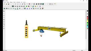 TUTORIAL PASO A PASO DE PUENTE GRUA CON PC SIMU V2 [upl. by Bilat63]