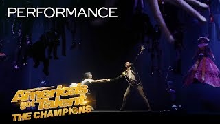 Freckled Sky Creates A STUNNING Story With Projections amp Dance  Americas Got Talent The Champions [upl. by Idram]