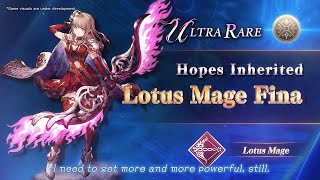 WAR OF THE VISIONS FFBE  Lotus Mage Fina Trailer [upl. by Tannen519]