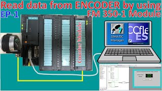 How to read data from encoder by using PLC S7300 FM3501 high speed counter module part1 [upl. by Gona]