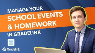 Manage your School Events and Homework Calendar using Gradelink Software [upl. by Ynatirb74]