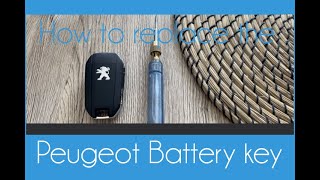 Peugeot Key Fob Battery Replacement 208  308  3008  2008  5008  Expert [upl. by Allana]