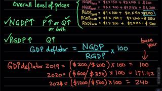 107 GDP deflator and inflation rate [upl. by Annotahs]