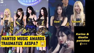 Aespa panics Hanteo Music Awards chaos aespa news [upl. by Atirres]