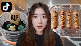 I tried viral TikTok halloween recipes [upl. by Meridel]