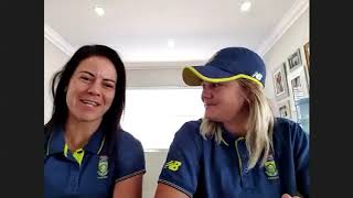 Dané van Niekerk and Marizanne Kapp Talk About Womens Cricket During COVID19 [upl. by Assirialc]