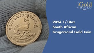 2024 110oz South African Krugerrand Gold Coin [upl. by Shinberg]