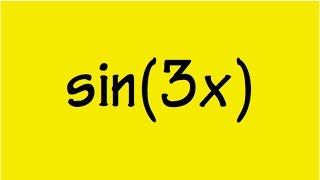 sin3x in terms of sinx [upl. by Vahe]