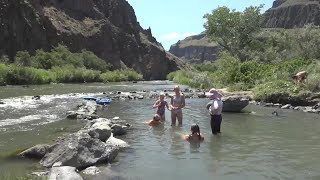 BLM Stresses no camping at Snively Hot Springs on the Owyhee River [upl. by Odrahcir]