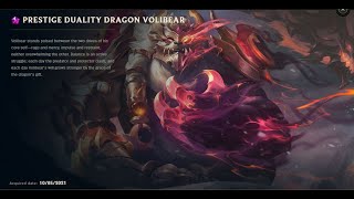 PRESTIGE DUALITY DRAGON VOLIBEAR SKIN SPOTLIGHT11242024 [upl. by Retsbew]