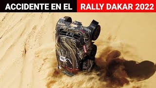 Rally Dakar 2022  ¡Impresionante accidente casi le cuesta la vida a piloto [upl. by Rehptsirhc]