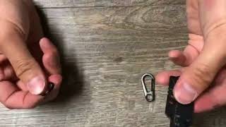 Carabiner amp Keychain Instructions Video [upl. by Hermione]