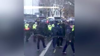 Millwall v Everton Police say football violence worst for some time [upl. by Yllak158]