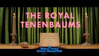 The Royal Tenenbaums 2001 title sequence [upl. by Ahsyekal]