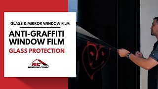 Anti Graffiti Film  Prevent Glass damage to Mirrors and Glass [upl. by Farly]