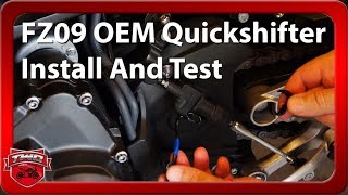 Yamaha OEM FZ09 FJ09 Quickshifter Install Testride BS2E81A0V000 [upl. by Anan203]