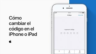 Cómo cambiar el código en el iPhone o iPad – Soporte técnico de Apple [upl. by Neelcaj]