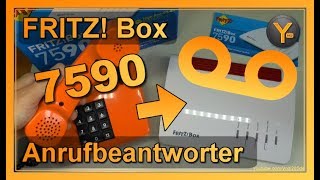 AVM FRITZ Box 7590 Anrufbeantworter einrichten amp nutzen [upl. by Alyacim]