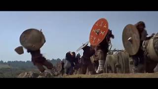 Vikings 1958 Battle scene segment [upl. by Newsom388]