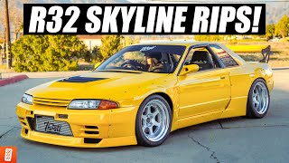 Building and Heavily Modifying a 1989 Nissan Skyline R32 GTST  Part 16 Dyno Tune [upl. by Lenej]