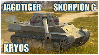 Jagdtiger Skorpion G amp Kryos • WoT Blitz Gameplay [upl. by Rolf]