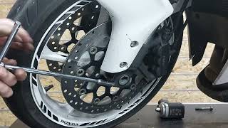 New Dunlop Roadsmart IV GT on Honda VFR 1200F [upl. by Maccarone616]