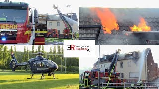 GROSSEINSATZ IN GREVENBROICH  Tödlicher Wohnhausbrand mit Menschenrettung [upl. by Lundgren]