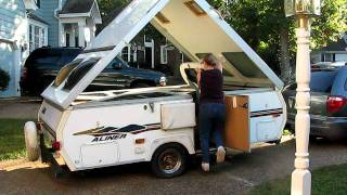 Aliner Folding Camper  Easy take down demonstration [upl. by Anneehs]