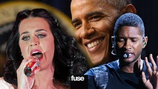 Katy Perry Beyonce Usher Performing at Obamas Inauguration [upl. by Nhguavahs432]