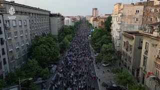 Novi veliki protest u Beogradu  snimak dronom [upl. by Drusie]