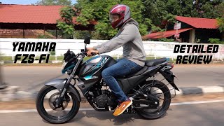 New Yamaha FZSFI v2 0 Detailed Review Is it worth buying [upl. by Slocum]